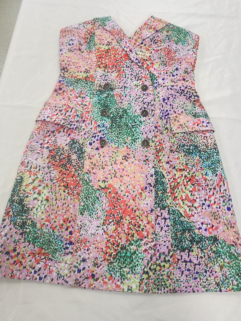 Anthropologie Multicolor Confetti-Print Blazer Mini Dress